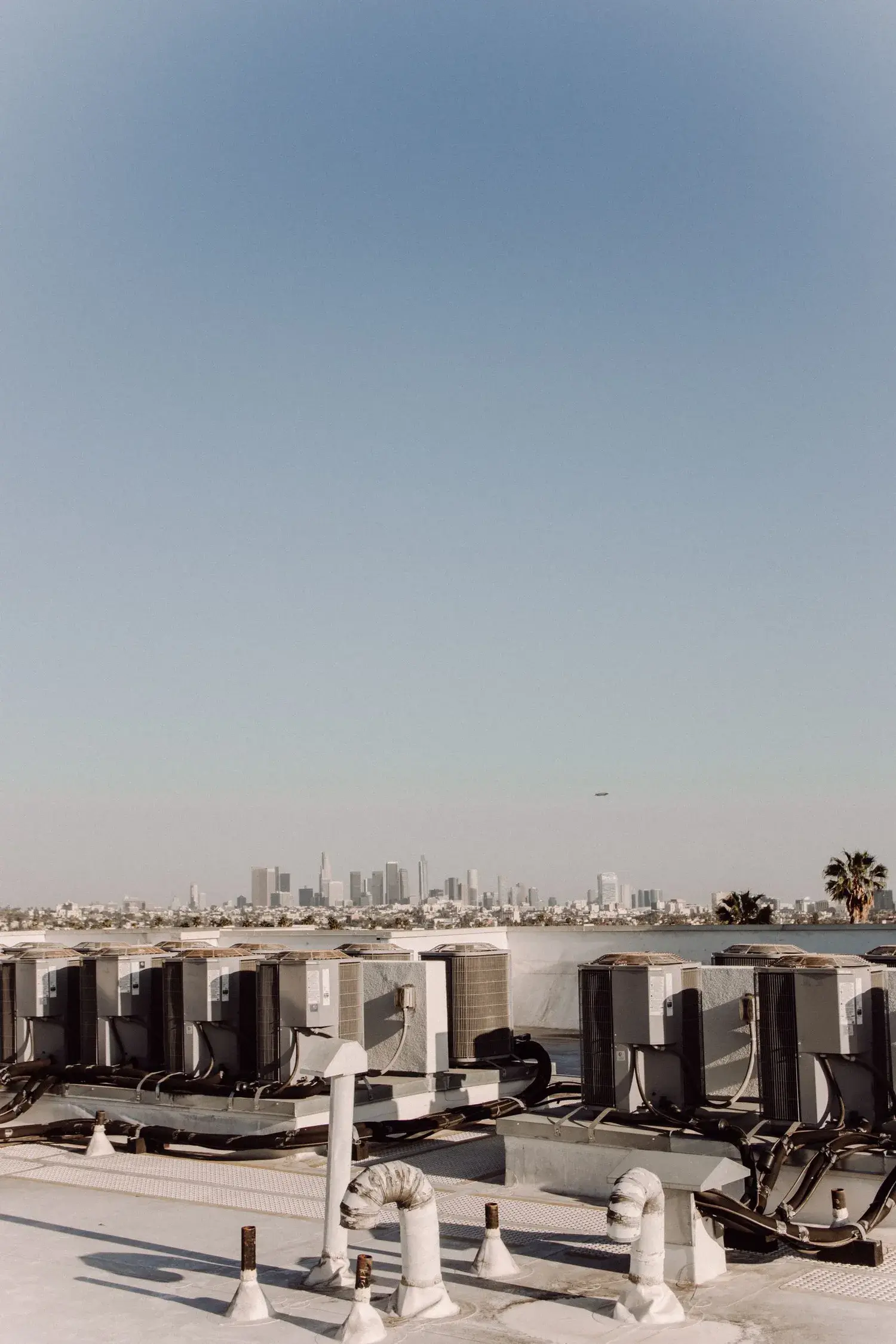 Los Angeles skyline at dusk — A/D Air Conditioning & Heating service area